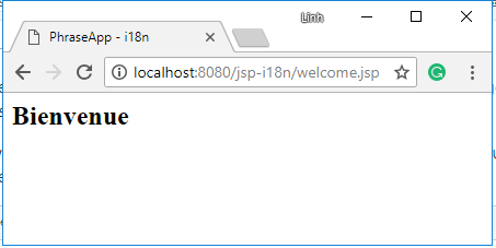 Project on application server in French | Phrase