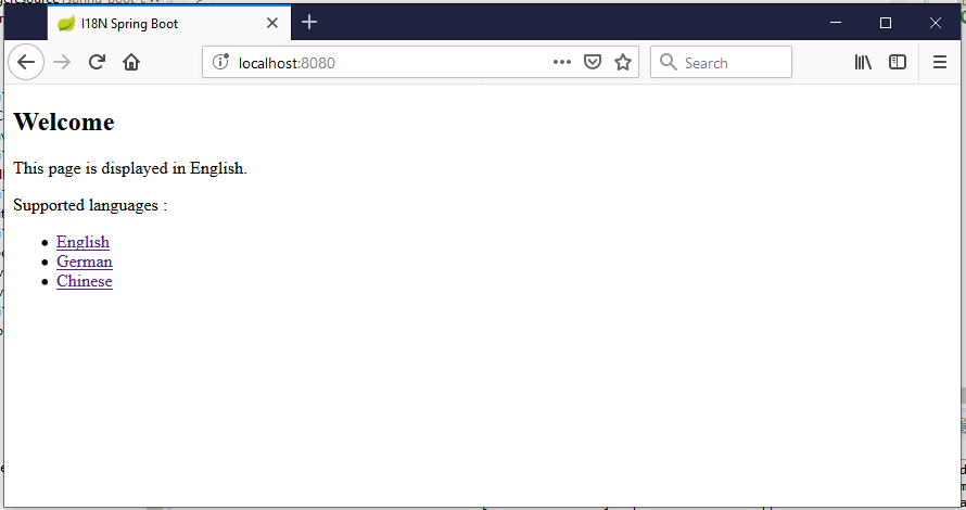 localhost:8080 demo page English | Phrase
