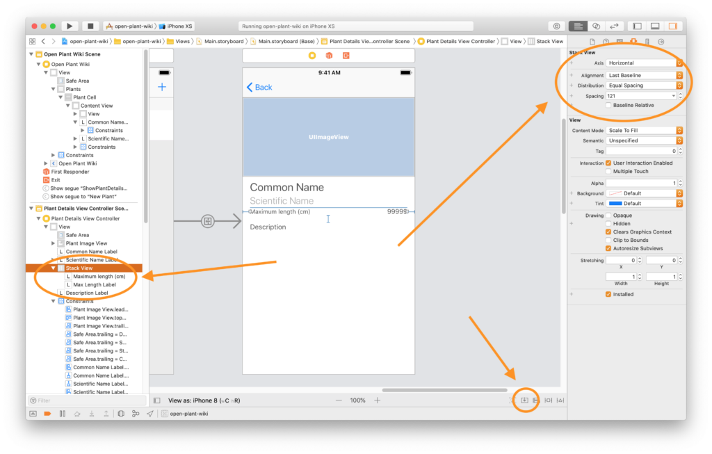 Stackviews menu | Phrase