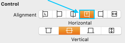 Aligning our button's content to the trailing edge | Phrase