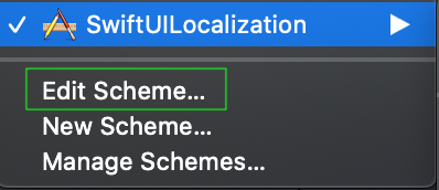 SwiftUI edit scheme | Phrase