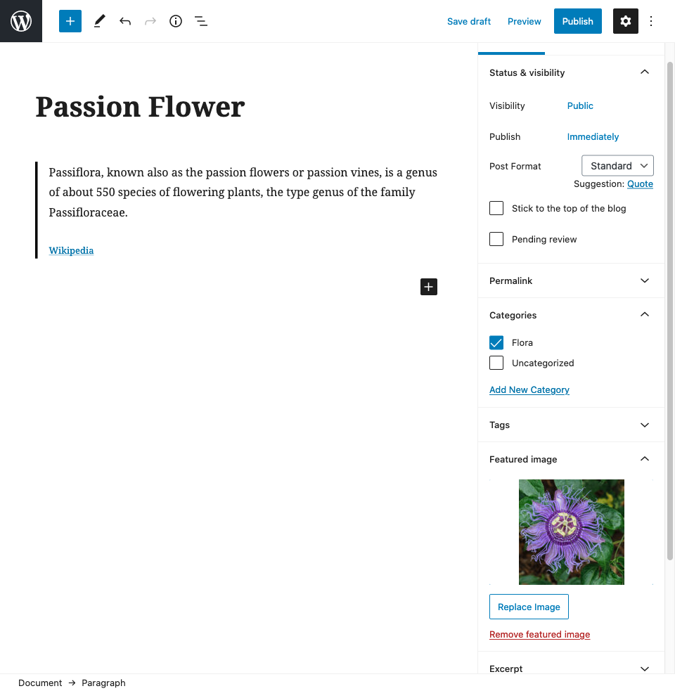 Agregando una publicación de WordPress | Phrase