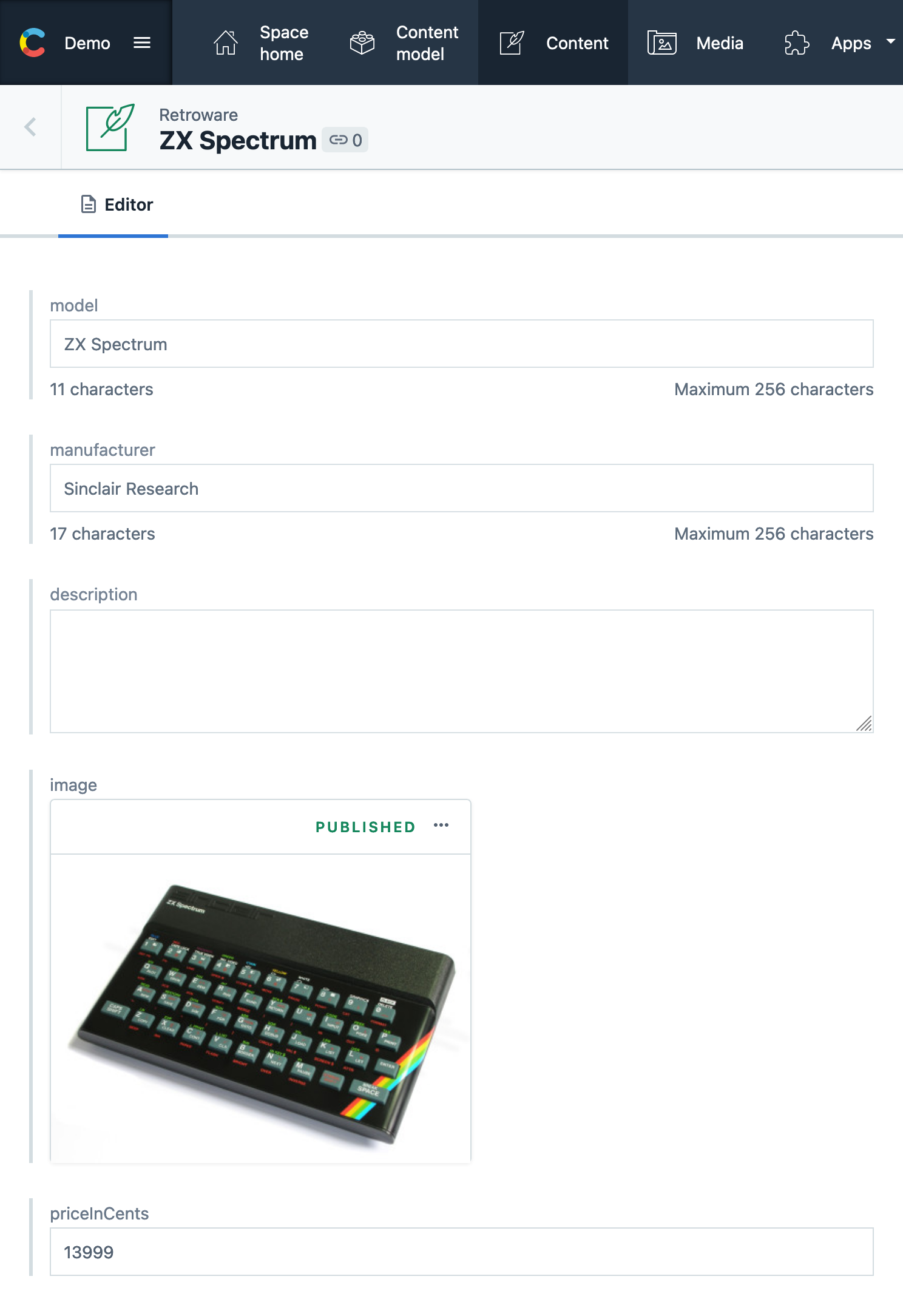 Content tab for product | Phrase