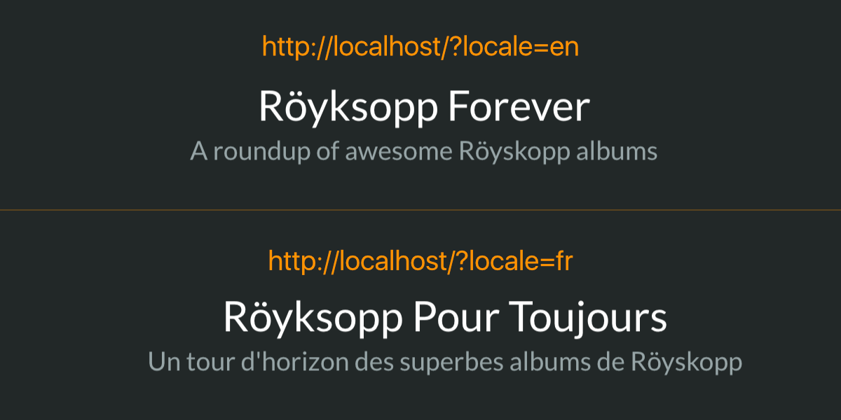English and French UI | Phrase