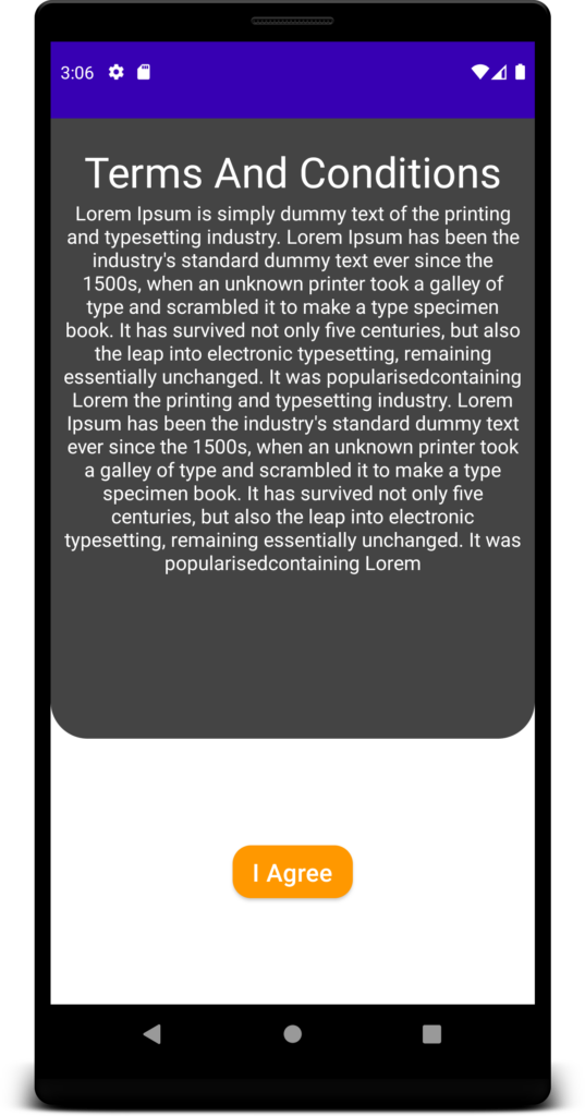 Demo app on large phone | Phrase