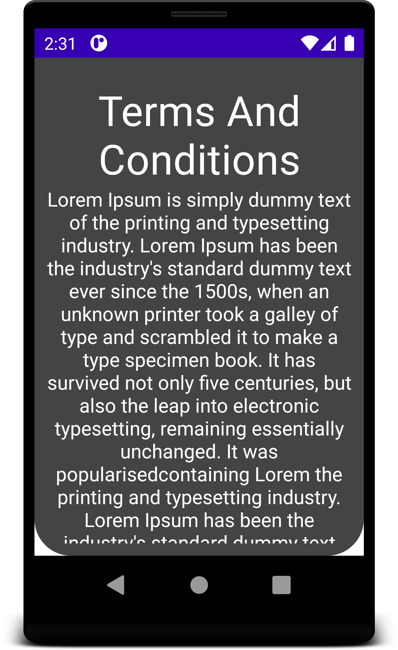 Demo app cropped on small phone | Phrase