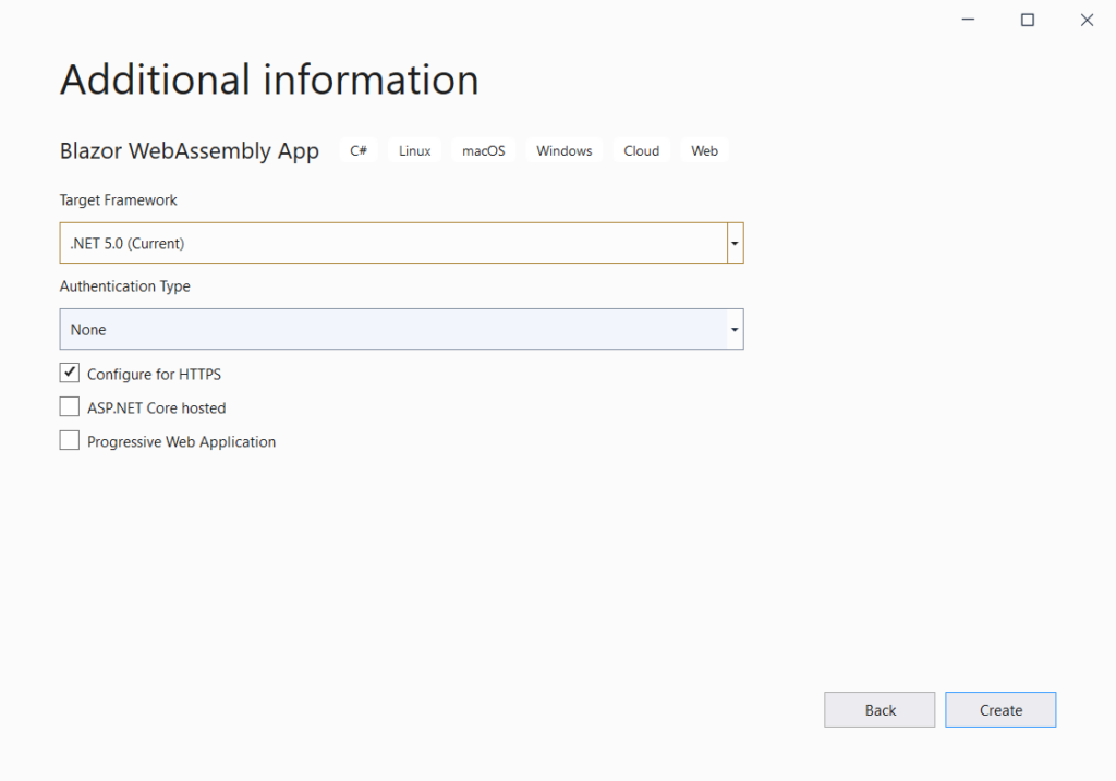 Adding .NET 5.0 Framework | Phrase