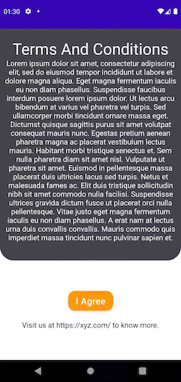 Demo app with scroll-able text | Phrase
