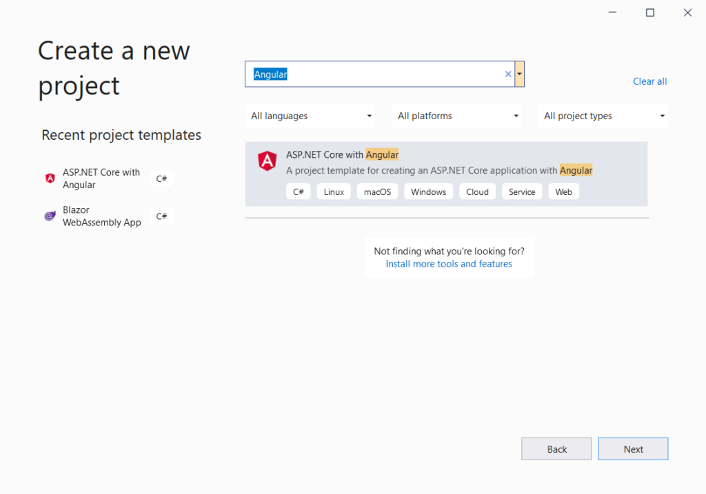 Creating a new ASP.NET project with Angular | Phrase