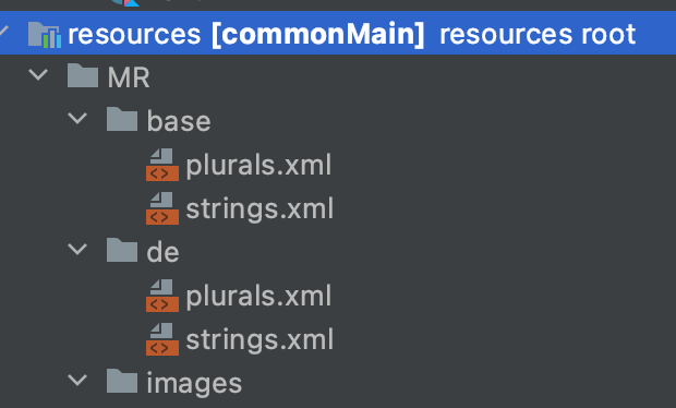 commonMain resources root final structure | Phrase