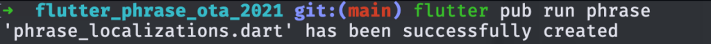 Message de succès | Phrase
