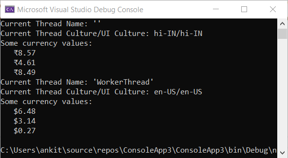 Console showing us US instead of IN currency formats | Phrase