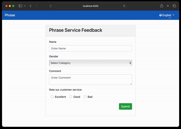 Transloco demo | Phrase