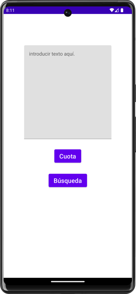 App in Spanish selected language | Phrase