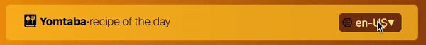 Language switcher codes on an app screen | Phrase