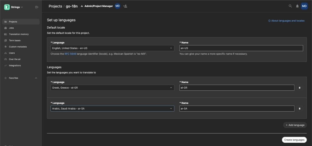 Adding Supported Locales