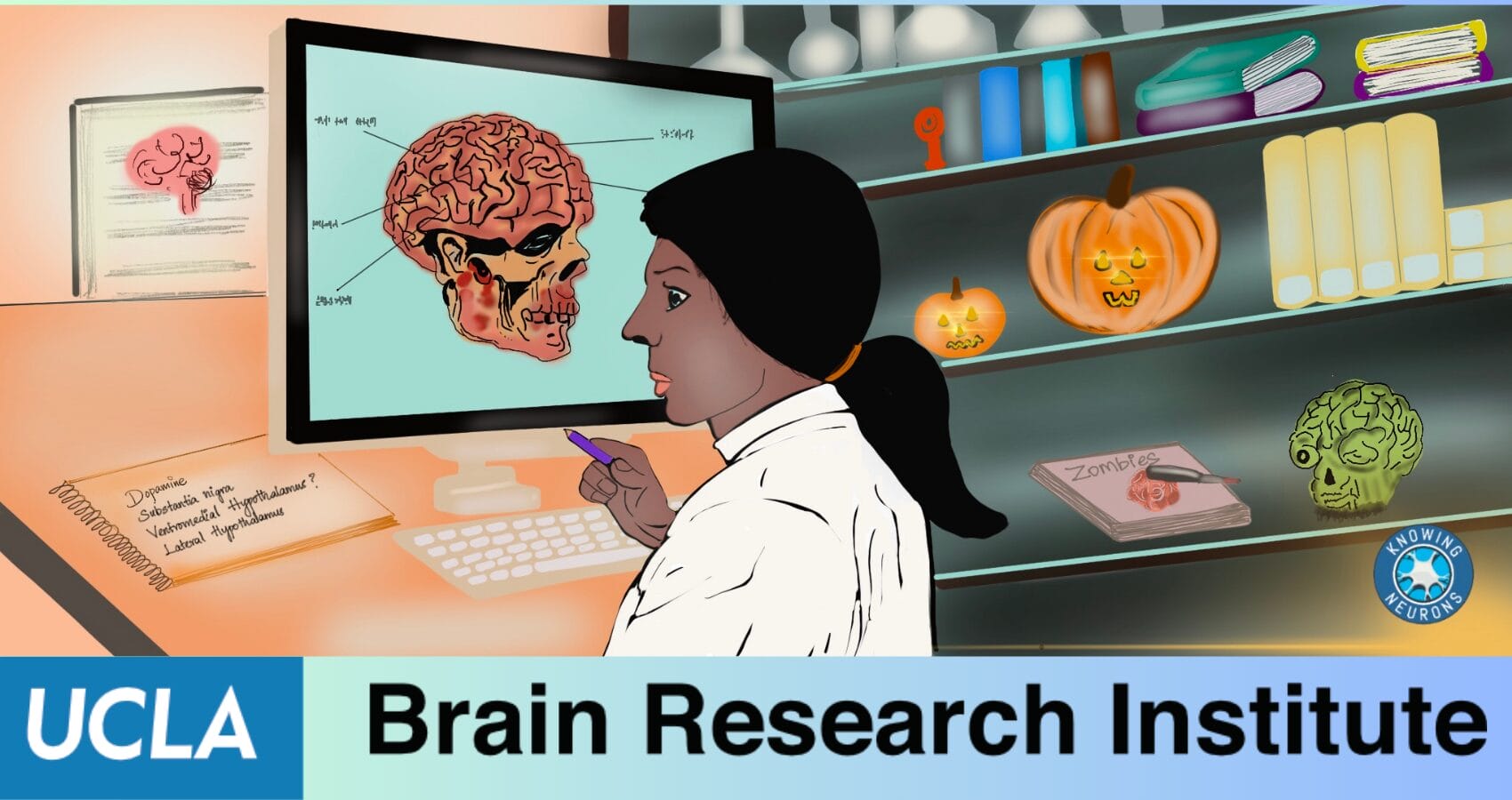 Neuroscientist on computer: Vidya Saravanapandian