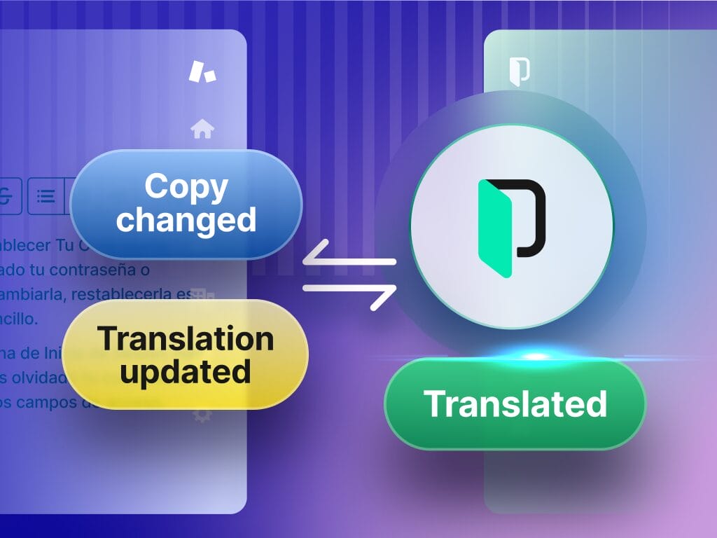 Graphic illustrating that Phrase requires no additional work for authoring teams while enabling localization.